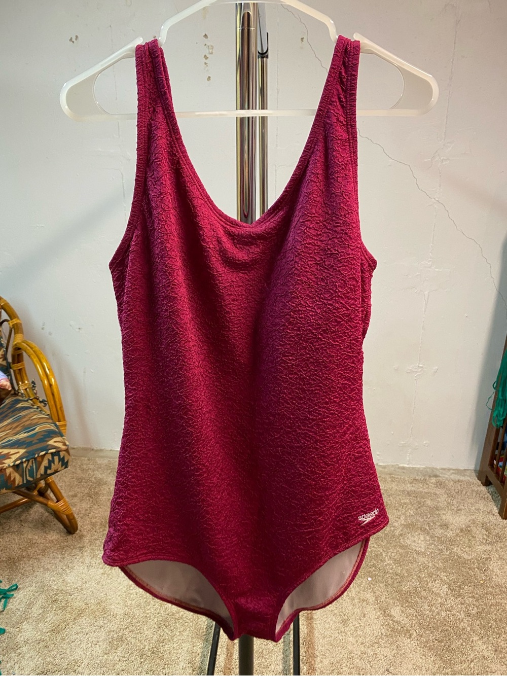 Women’s Speedo One-Piece Swimsuit in Deep Berry